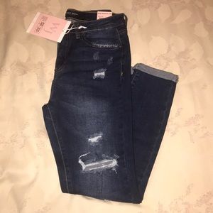 Wax jean High Waisted Skinny Crop Jeans